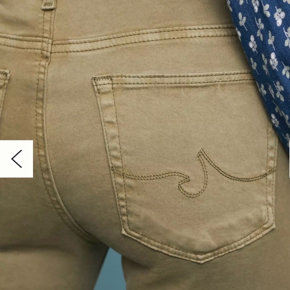 ⚡️AG Abbey Ankle Mid-Rise Super Skinny Ankle Jeans - Olive Green - Picture 4 of 9